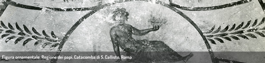 Figura ornamentale. Regione dei papi. Catacomba di S. Callisto, Roma.