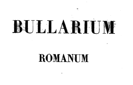 bullarium romanum